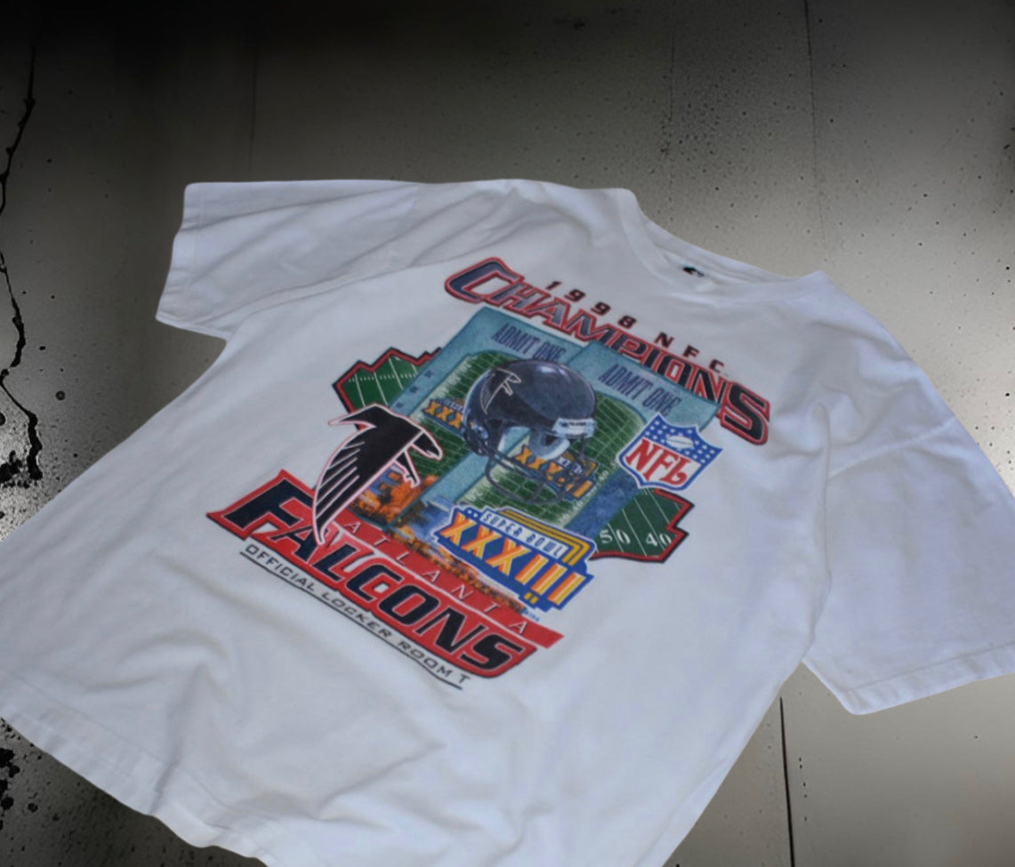 Super Bowl XXXIII Atlanta Falcons 1995 NFC Champions Tee (L)