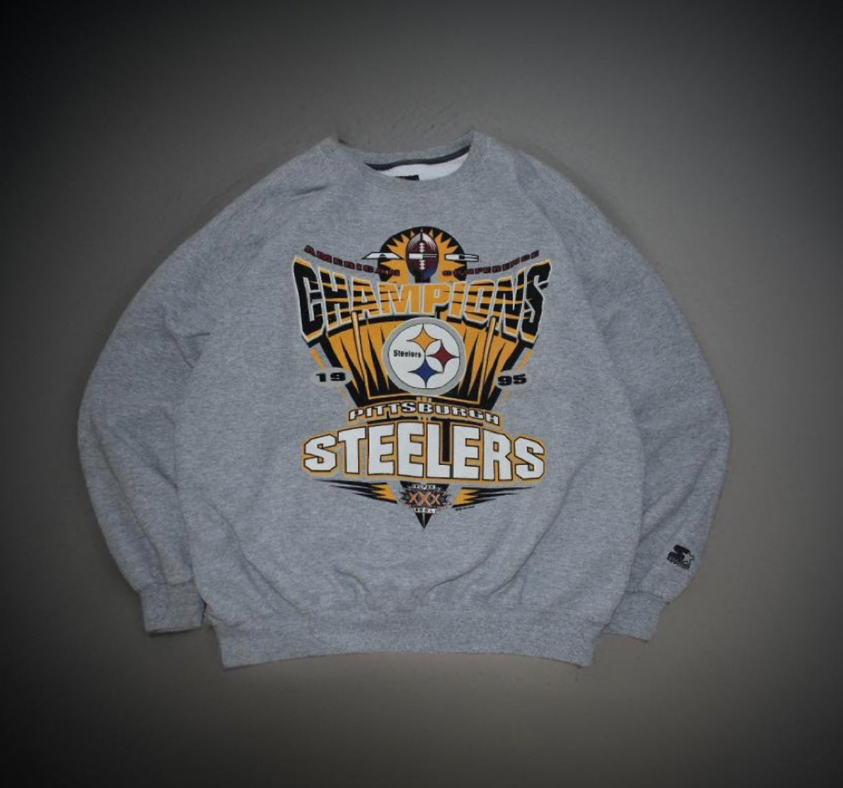 AFC 1995 Champions Pittsburg Steelers Crewneck Sweater (XXL)