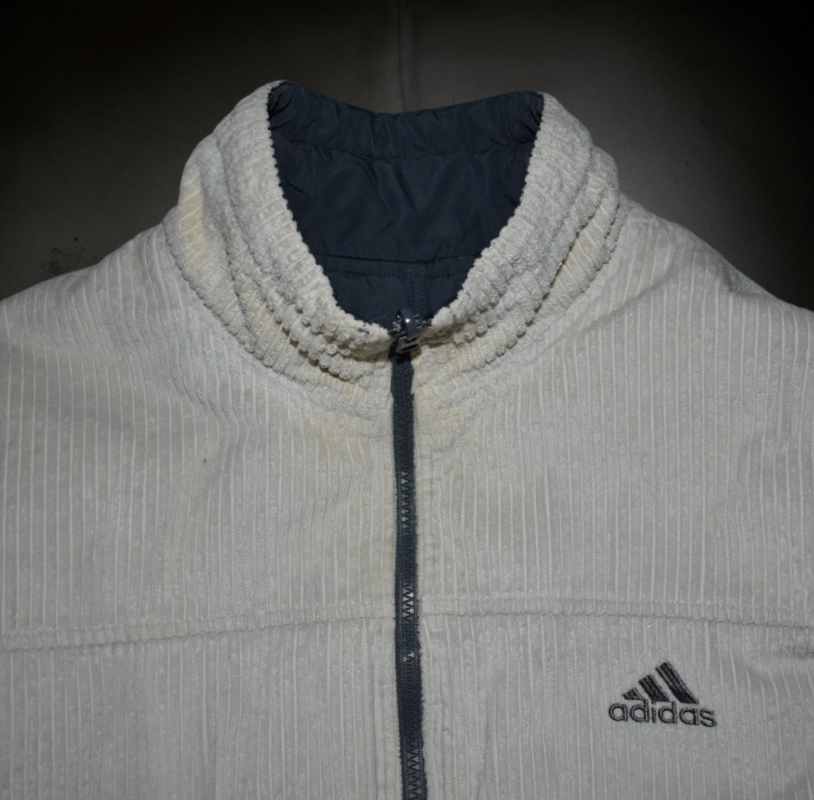 Reversible Corduroy Adidas Jacket (L)