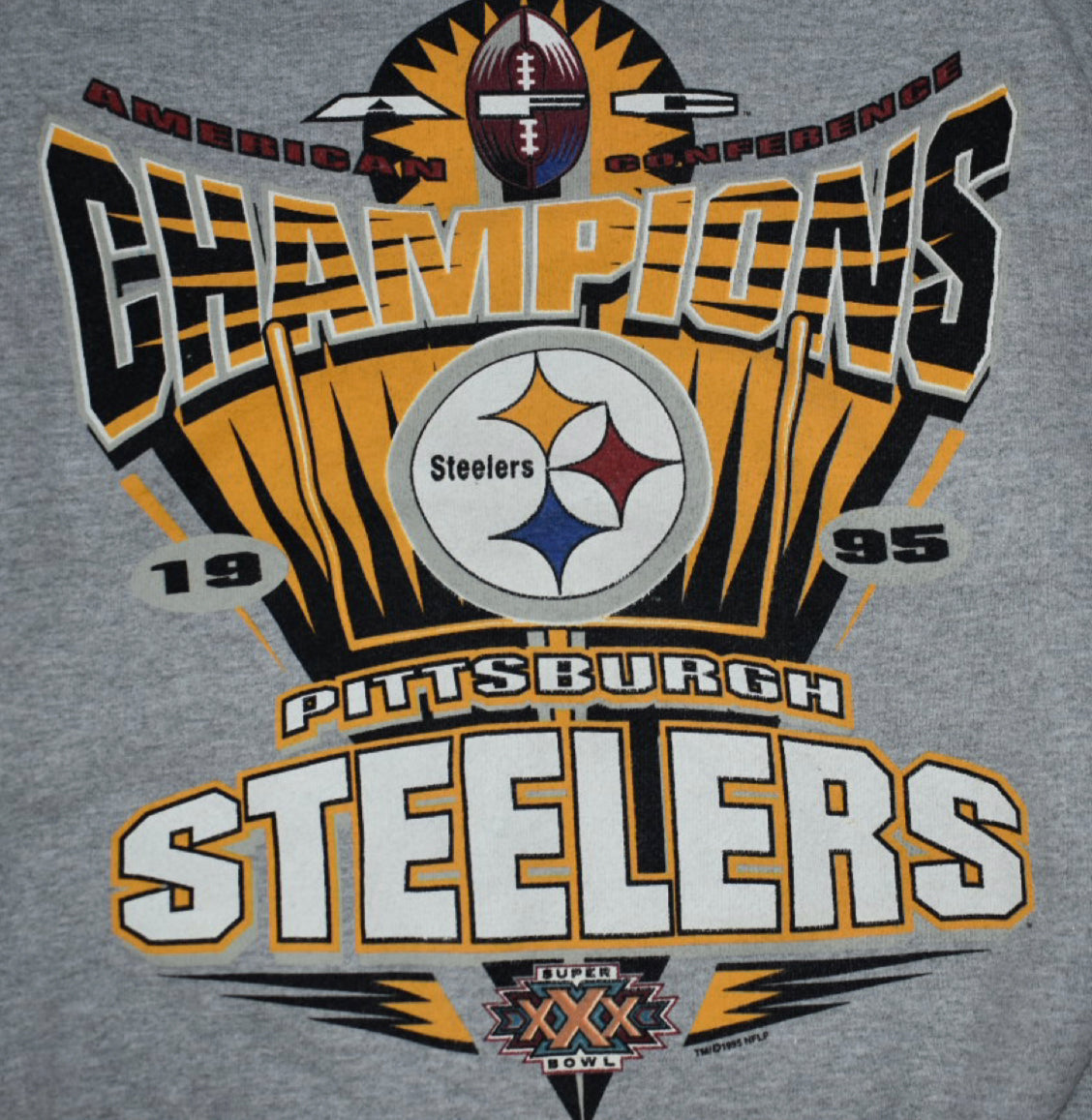 AFC 1995 Champions Pittsburg Steelers Crewneck Sweater (XXL)