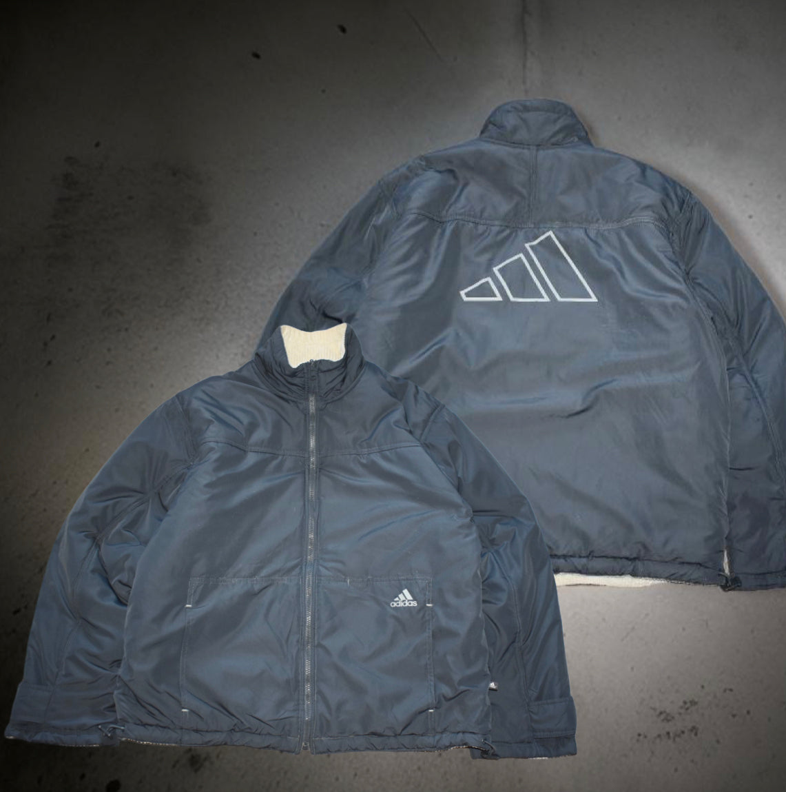 Reversible Corduroy Adidas Jacket (L)