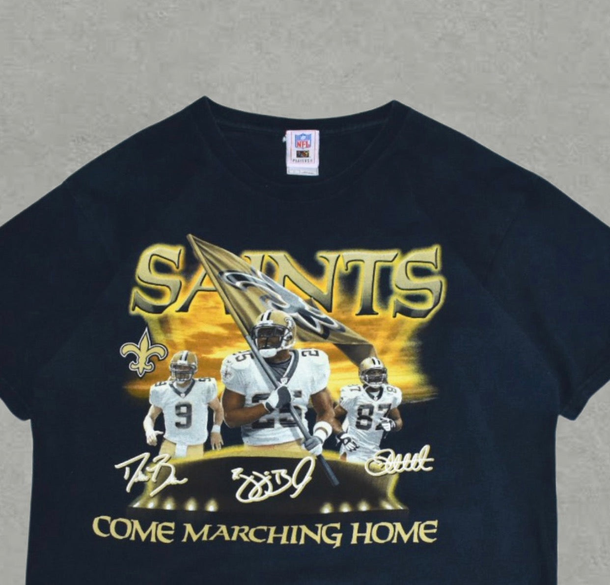 New Orleans Saint Comes Marching Home Tee (L)