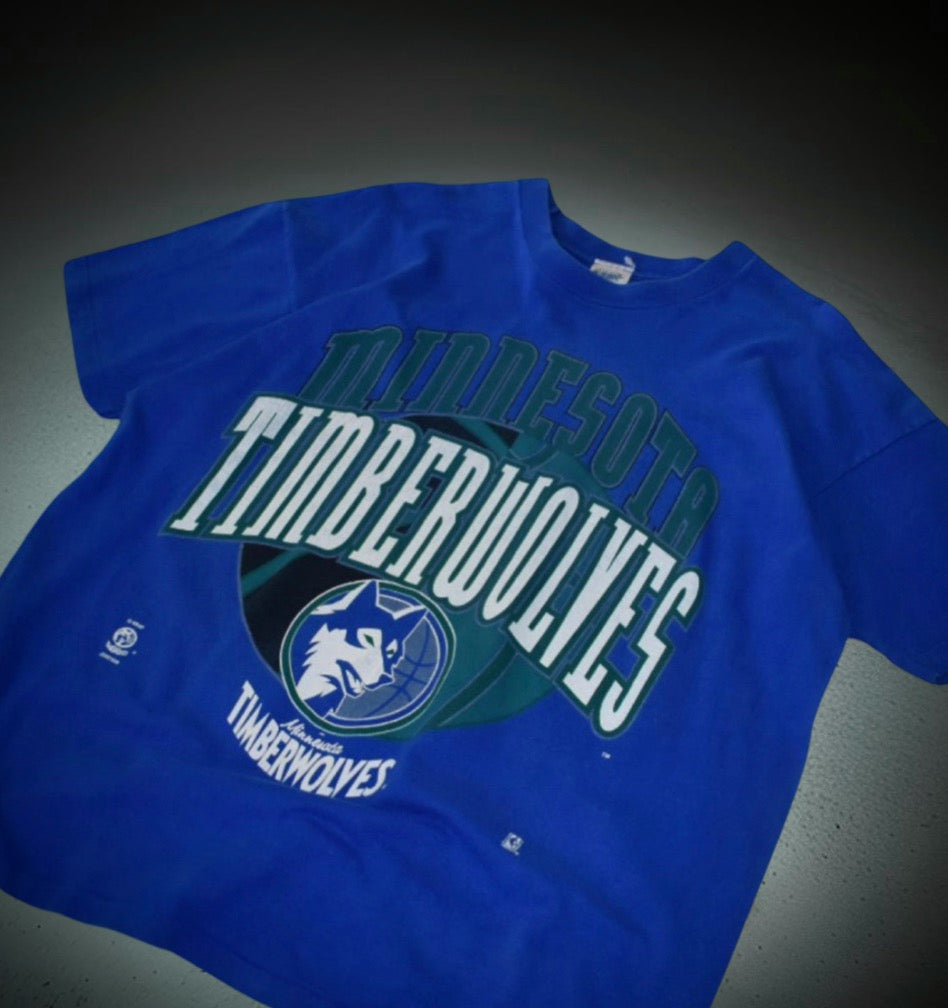 Minnesota Timberwolves Spell Out Logo Tee (XL)