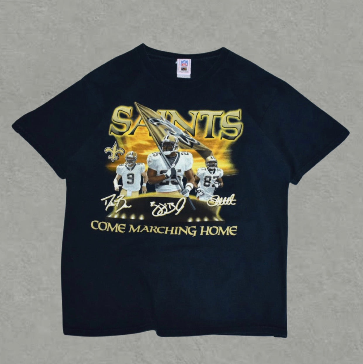 New Orleans Saint Comes Marching Home Tee (L)