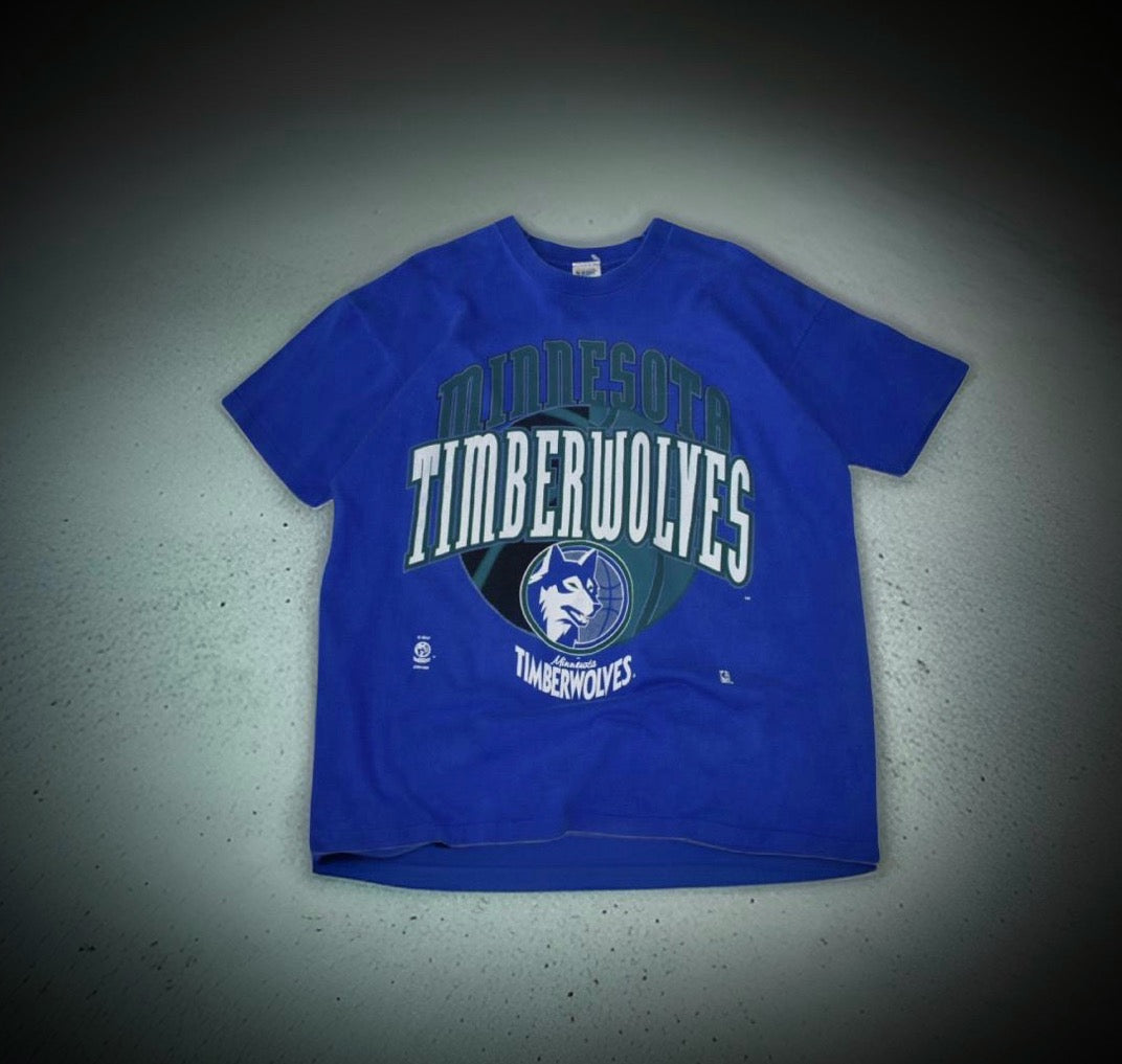 Minnesota Timberwolves Spell Out Logo Tee (XL)