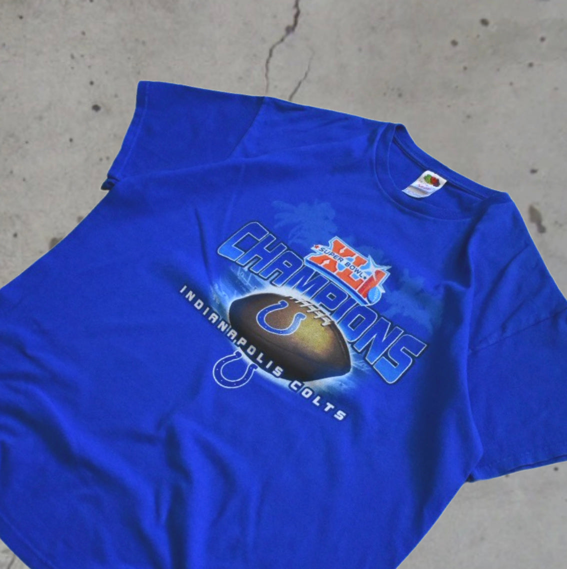 Super Bowl XLI Champions Indianapolis Colts Tees (XL)