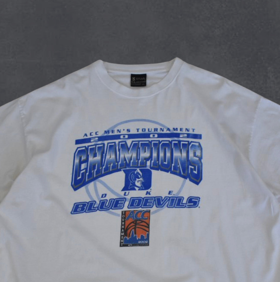 ACC 2002 Men’s Tournament Champions Blue Devils Tee (XXL)