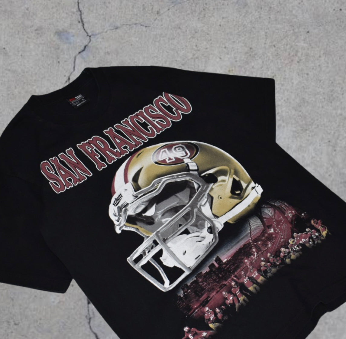 San Francisco 49ERS Helmet Tee (L)